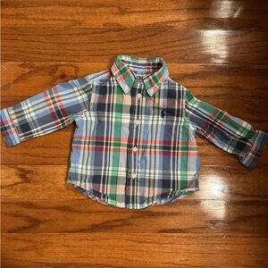 Ralph Lauren Kids Plaid Shirt - Blue, Green, Red
